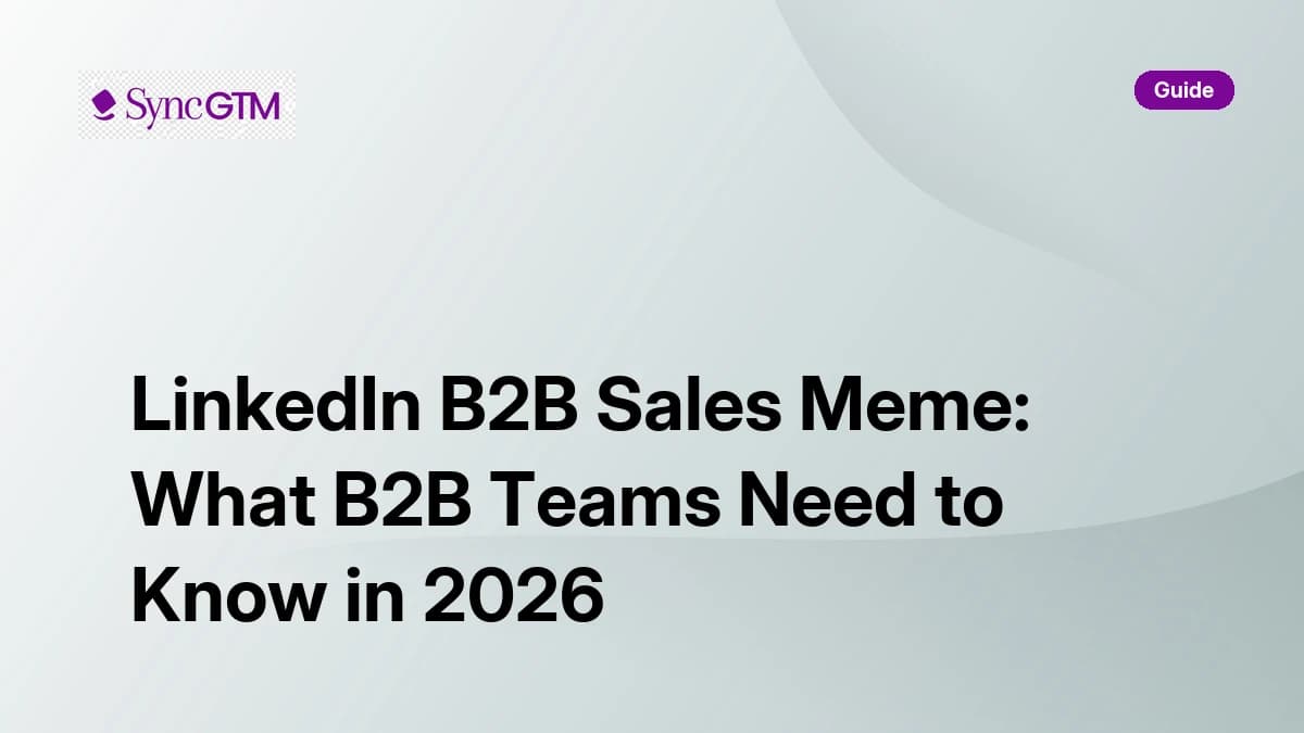 LinkedIn B2B sales meme guide — what GTM teams need to know in 2026