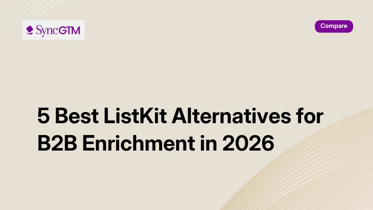 5 best ListKit alternatives for B2B enrichment in 2026 — ranked comparison
