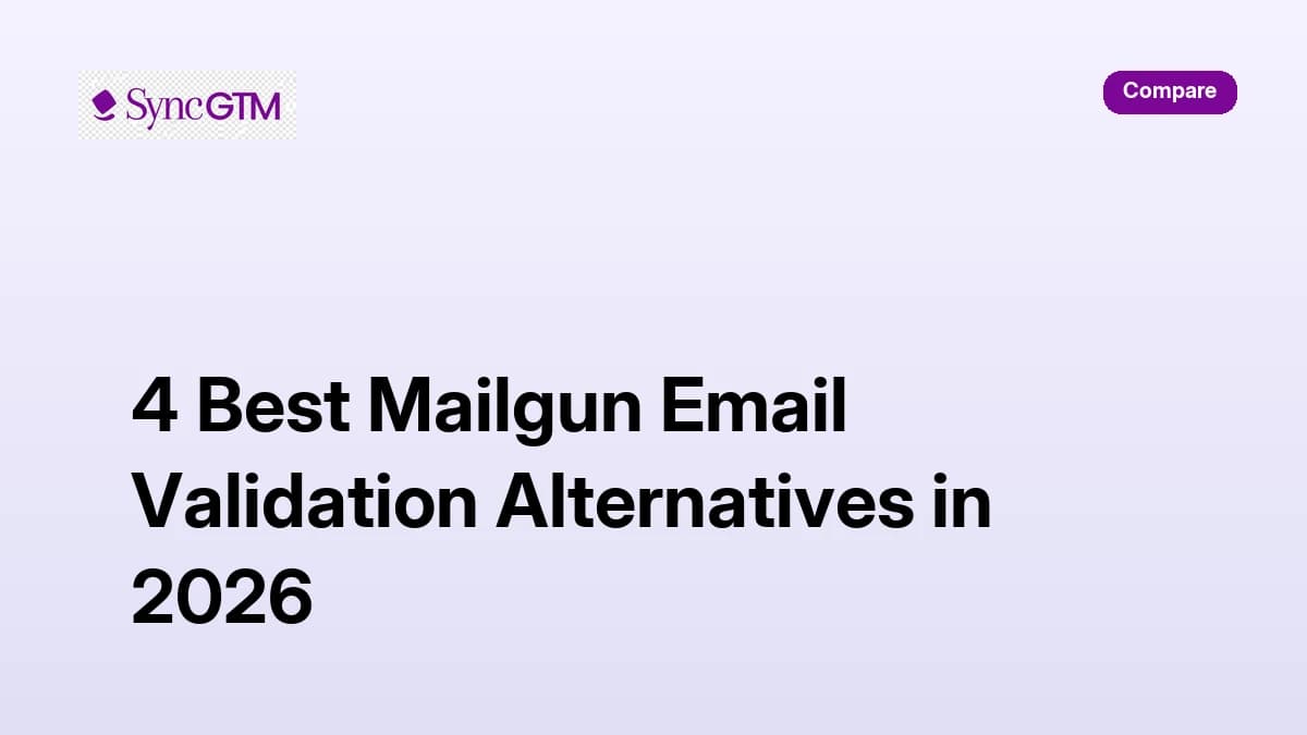Best Mailgun email validation alternatives in 2026 — standalone verification compared on cost per check