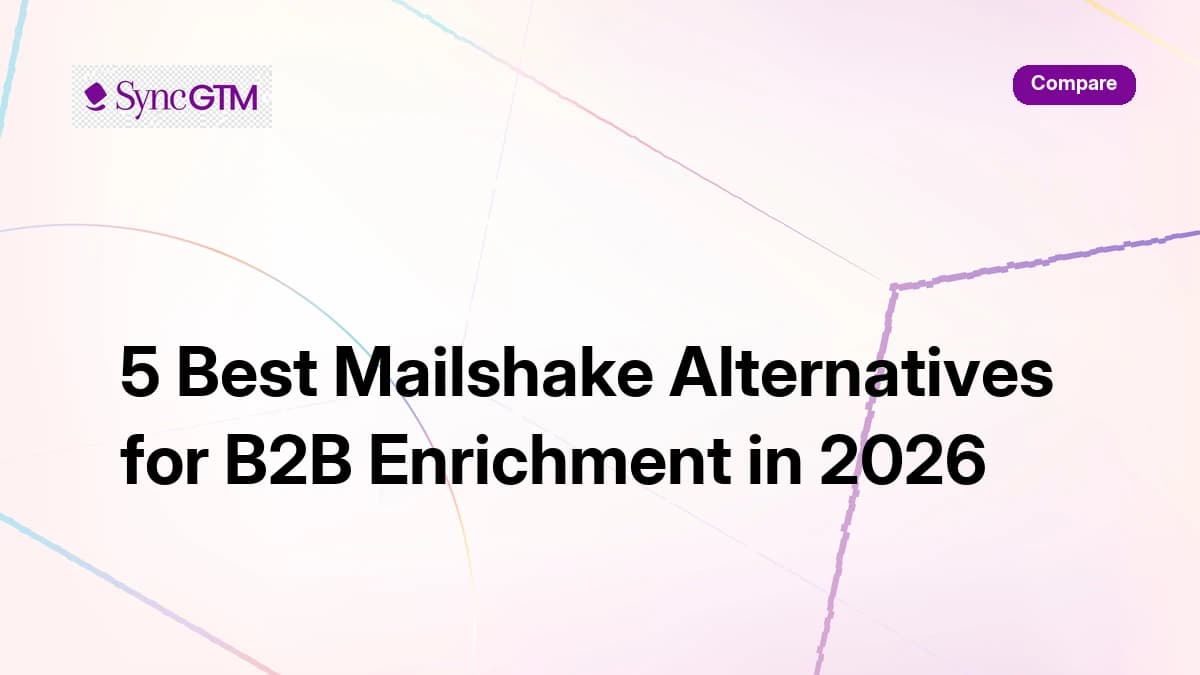 5 best Mailshake alternatives for B2B enrichment in 2026 — ranked comparison