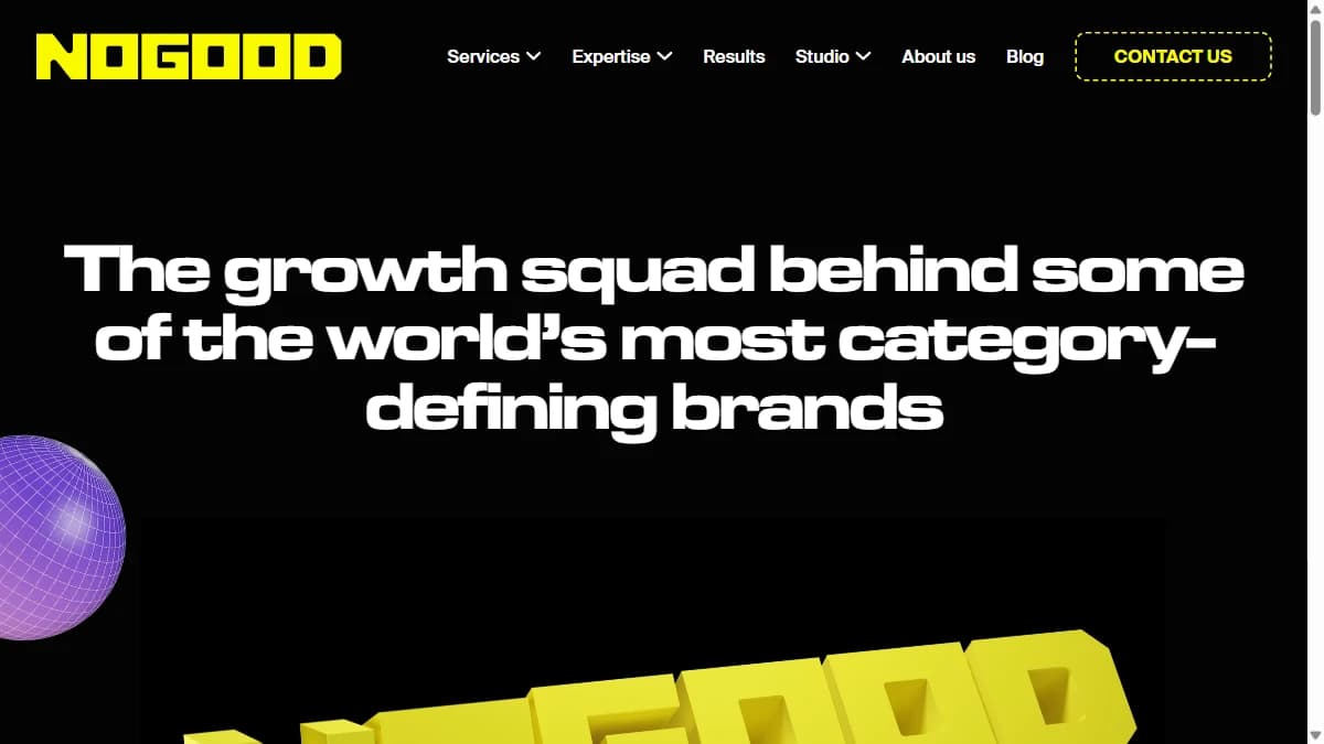 NoGood growth marketing agency — NoGood product-led growth and GTM for B2B and B2C