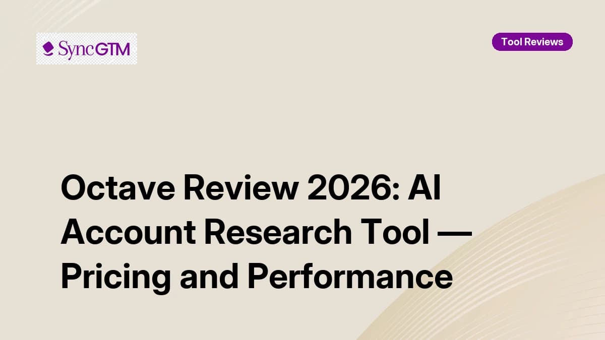 Octave Review 2026 — AI Account Research and ICP Modeling