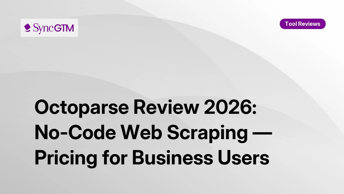 Octoparse review 2026 — no-code web scraping platform for business users