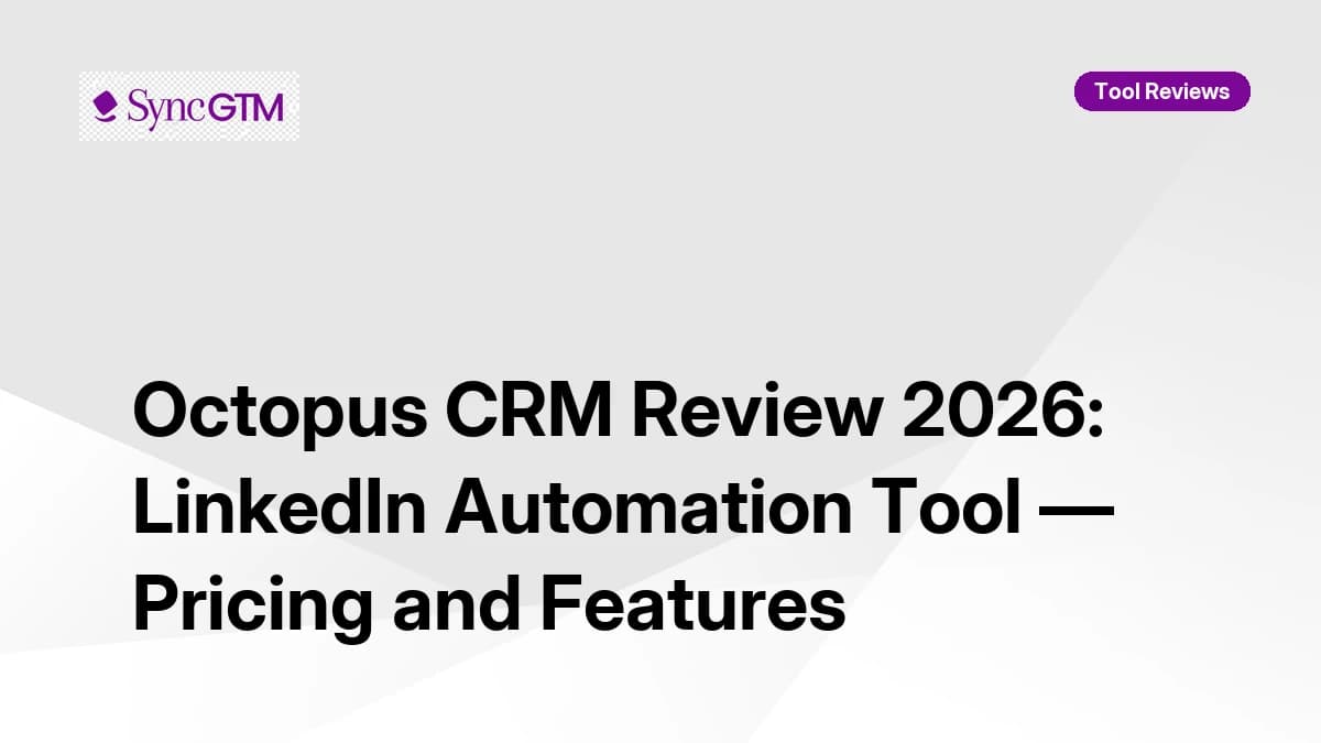Octopus CRM LinkedIn automation dashboard — built-in CRM and prospect management review 2026