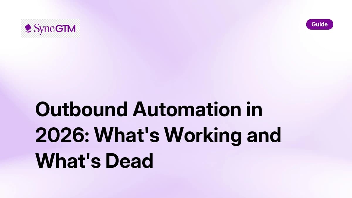 Outbound Automation in 2026: What's Working and What's Dead