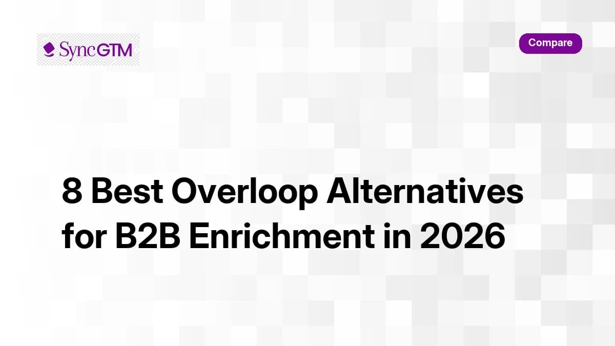 Best Overloop alternatives in 2026 — B2B enrichment and outreach compared