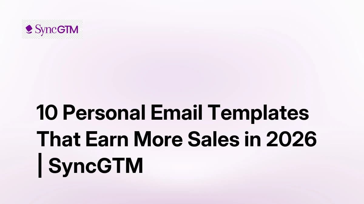 10 personal email templates that earn more sales — 2026