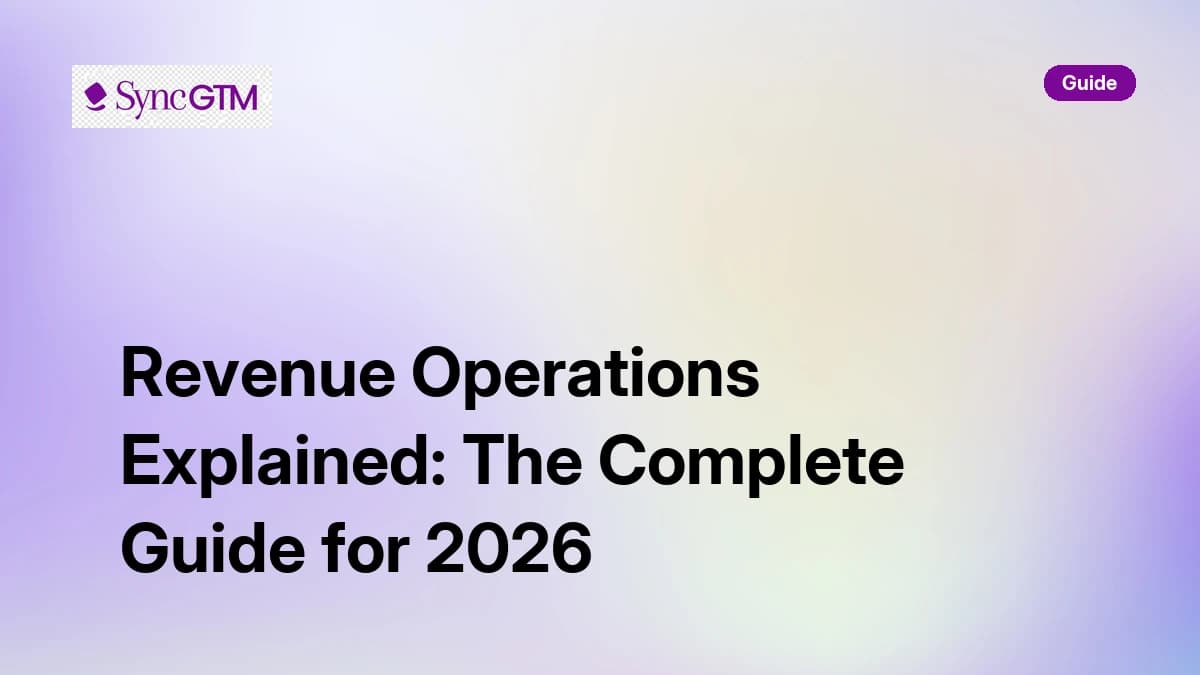 Revenue Operations Explained: The Complete Guide for 2026
