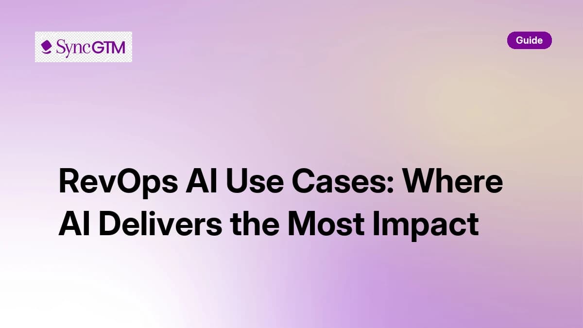 RevOps AI Use Cases: Where AI Delivers the Most Impact