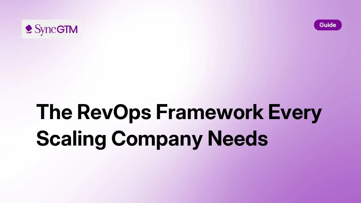 The RevOps Framework Every Scaling Company Needs