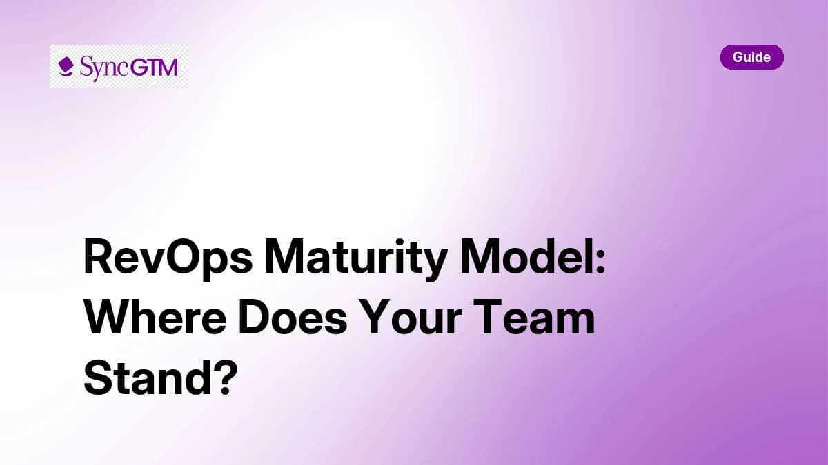RevOps Maturity Model: Where Does Your Team Stand?