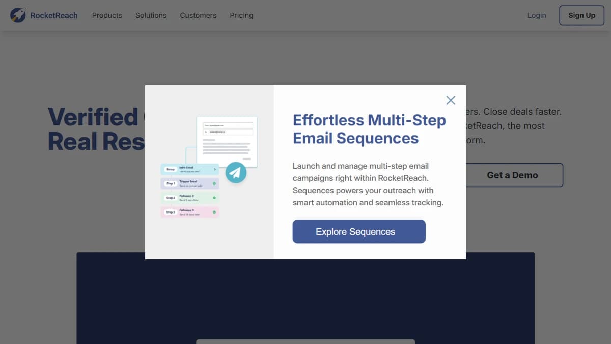 RocketReach screenshot