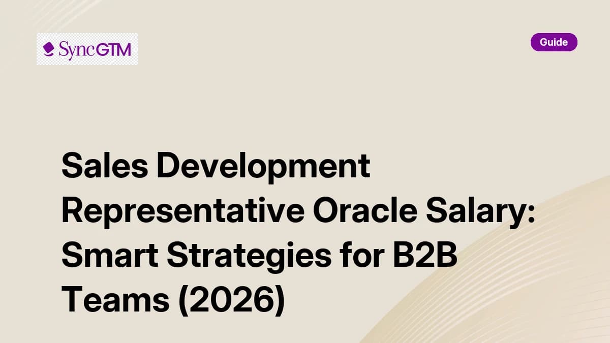 Sales development representative Oracle salary benchmarks — OTE, base, and negotiation guide for 2026
