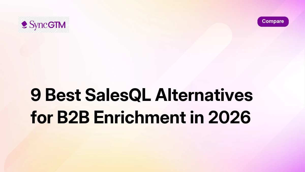 9 best SalesQL alternatives for B2B enrichment in 2026 — ranked comparison