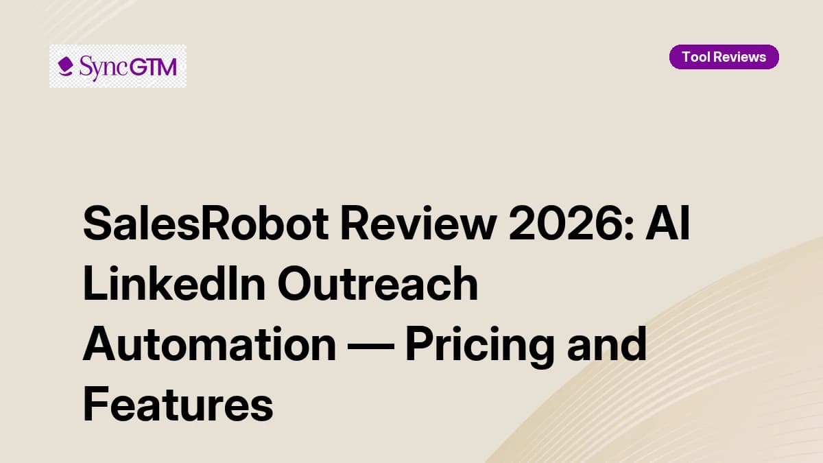 SalesRobot AI-powered LinkedIn outreach automation dashboard — review 2026