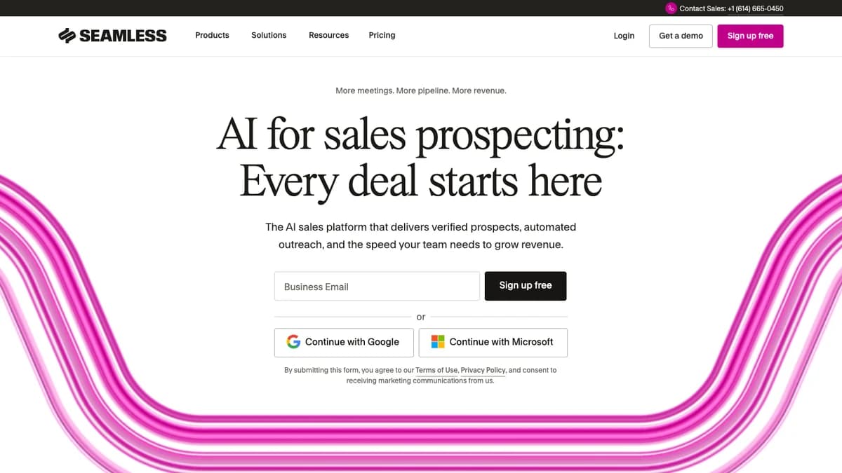 Seamless.ai - Search-time lookups of named prospects and pooled credits, on an annual contract you manage closely