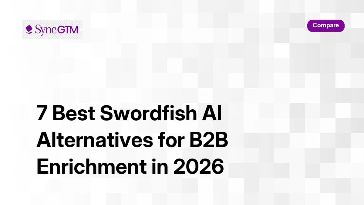 7 best Swordfish AI alternatives for B2B enrichment in 2026 — ranked comparison