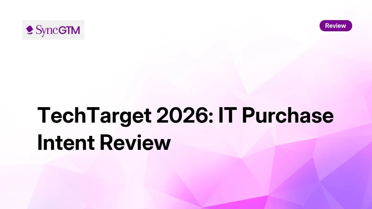 TechTarget Review 2026 — IT Purchase Intent and Enterprise Pricing