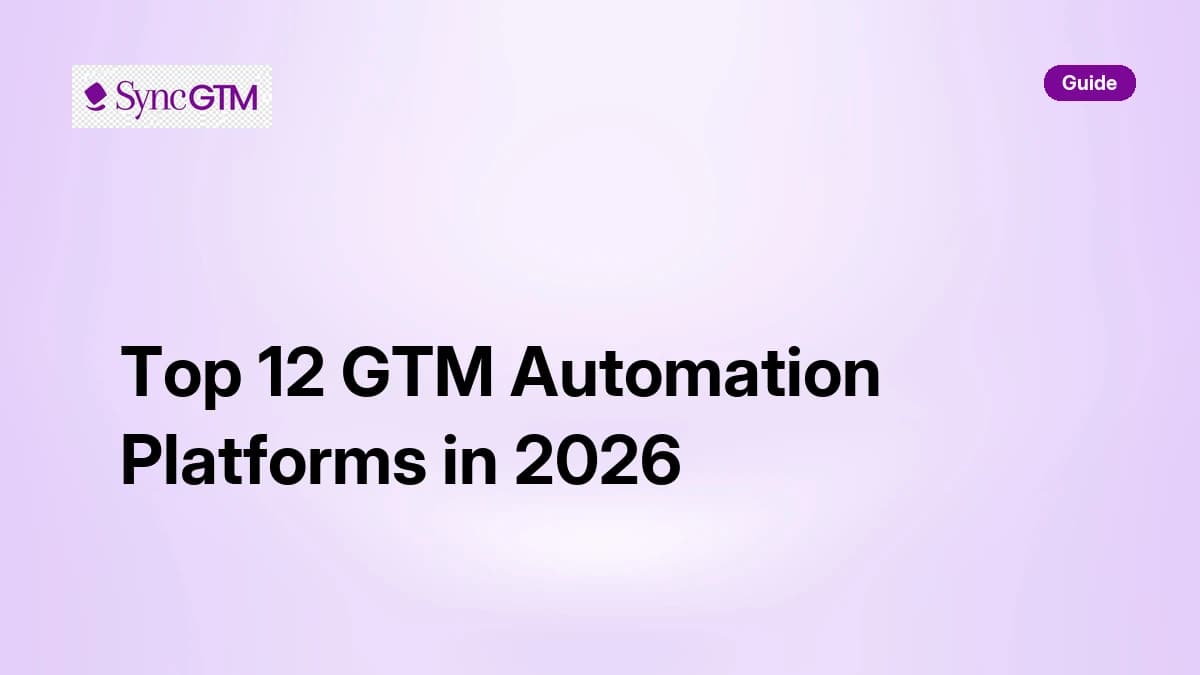 Top 12 GTM Automation Platforms in 2026