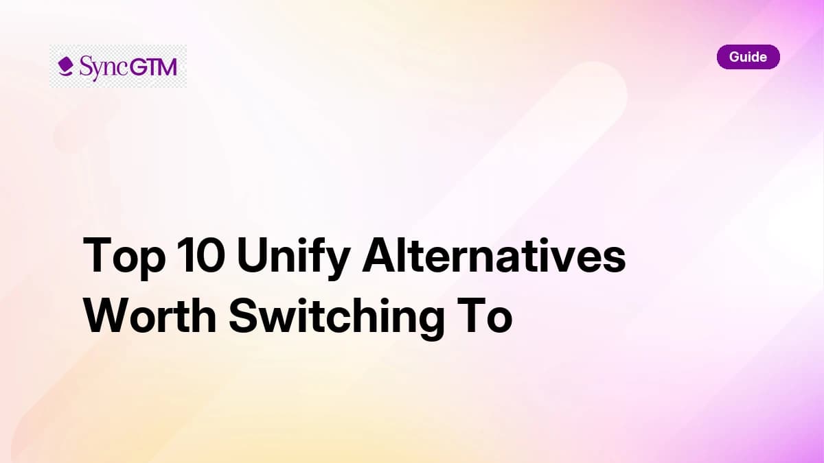 Top 10 Unify Alternatives Worth Switching To in 2026