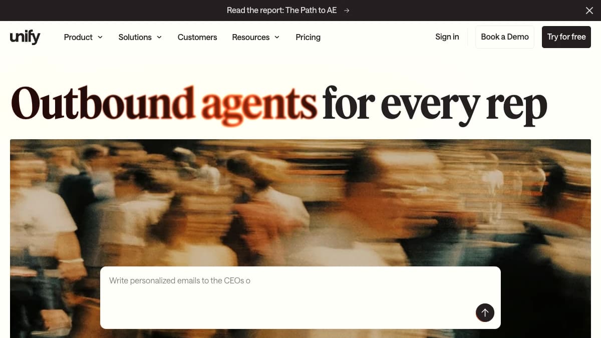 Unify - Signal-triggered outbound at the account level for mid-market and enterprise teams