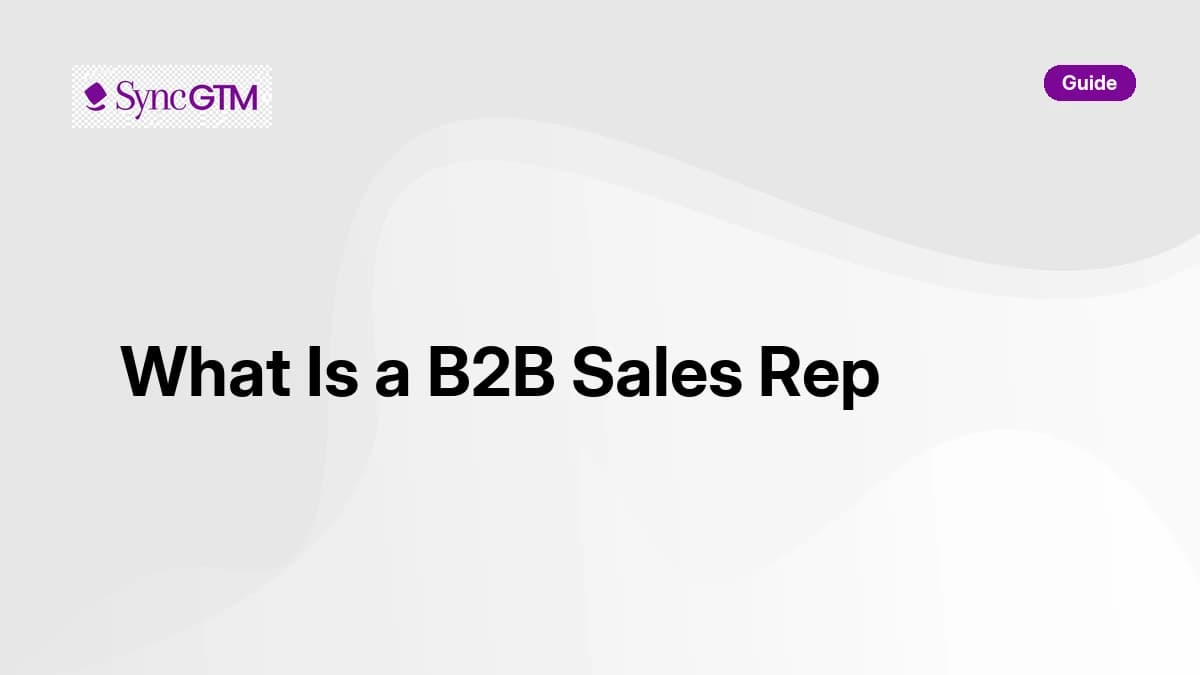What is a B2B sales rep -- role, responsibilities, and day-to-day guide