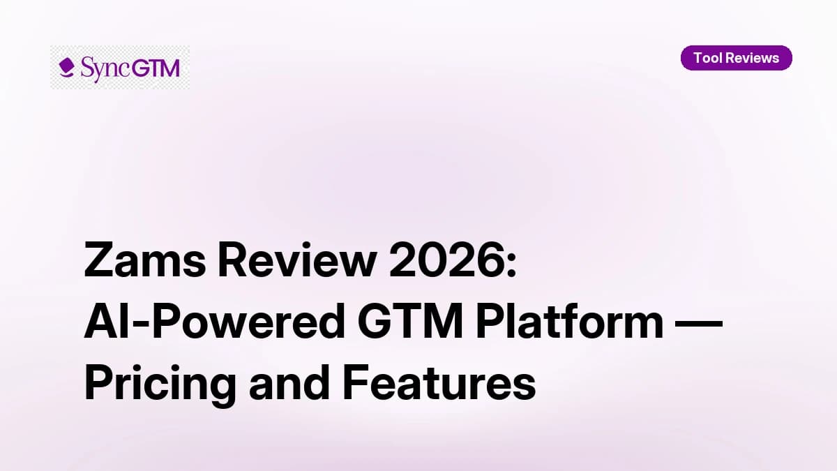 Zams AI GTM automation platform dashboard — prospecting and enrichment workflow review 2026