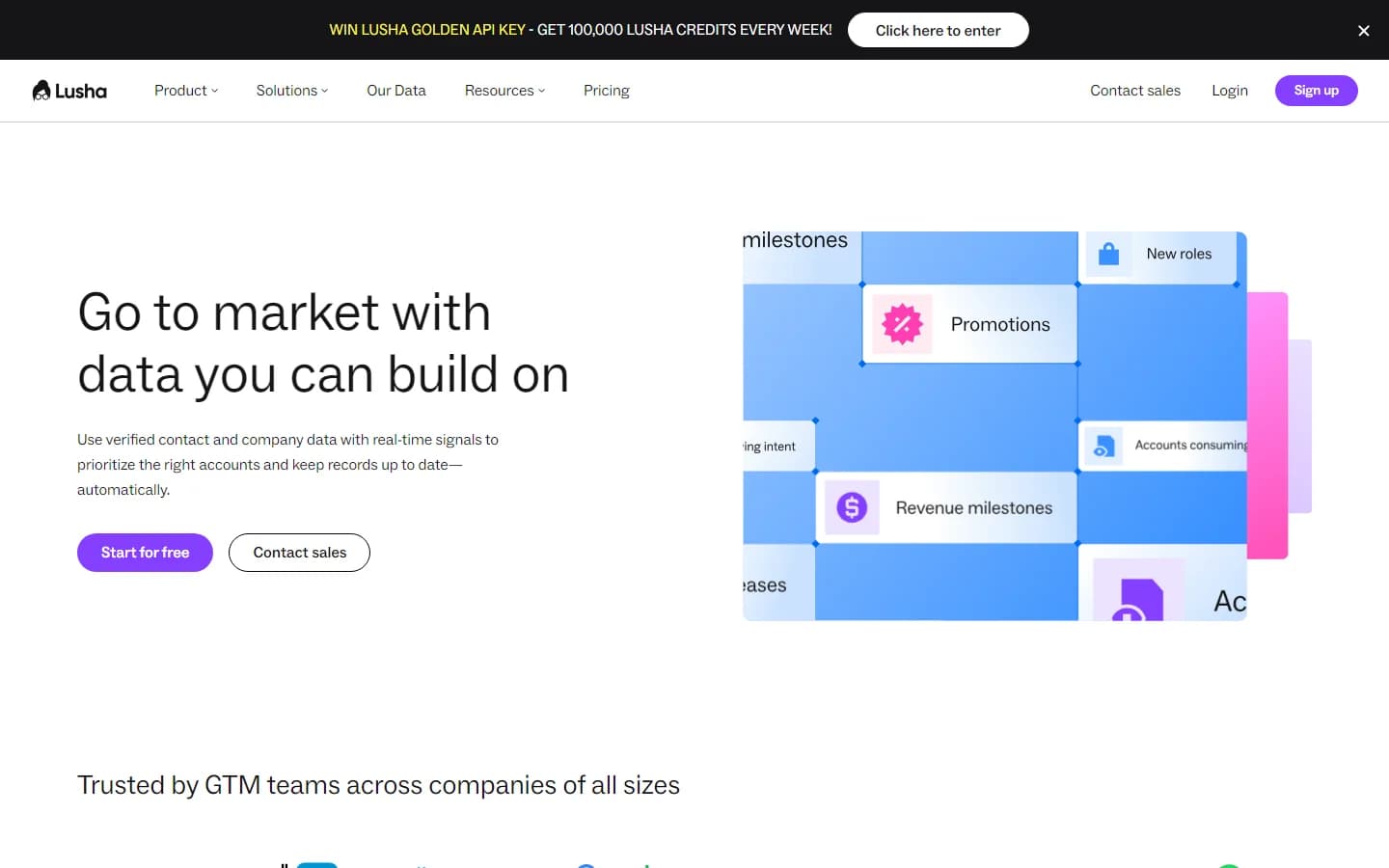 Lusha - Fast LinkedIn-to-direct-dial lookups for one to five reps on a plan with seats included