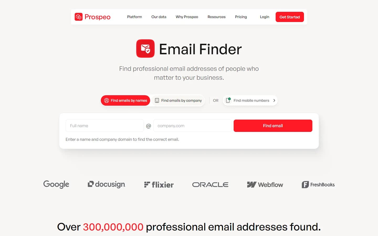 Prospeo review 2026 — email finder interface showing lookup results