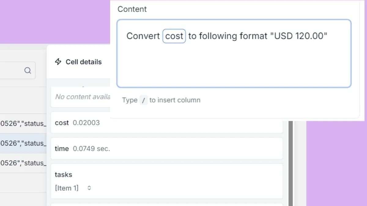 Clean up messy data with AI