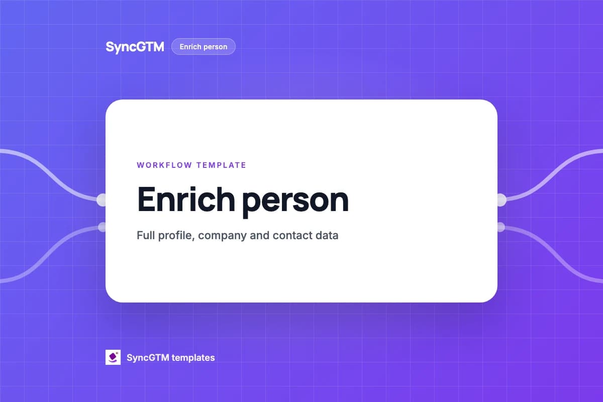 Enrich person template preview