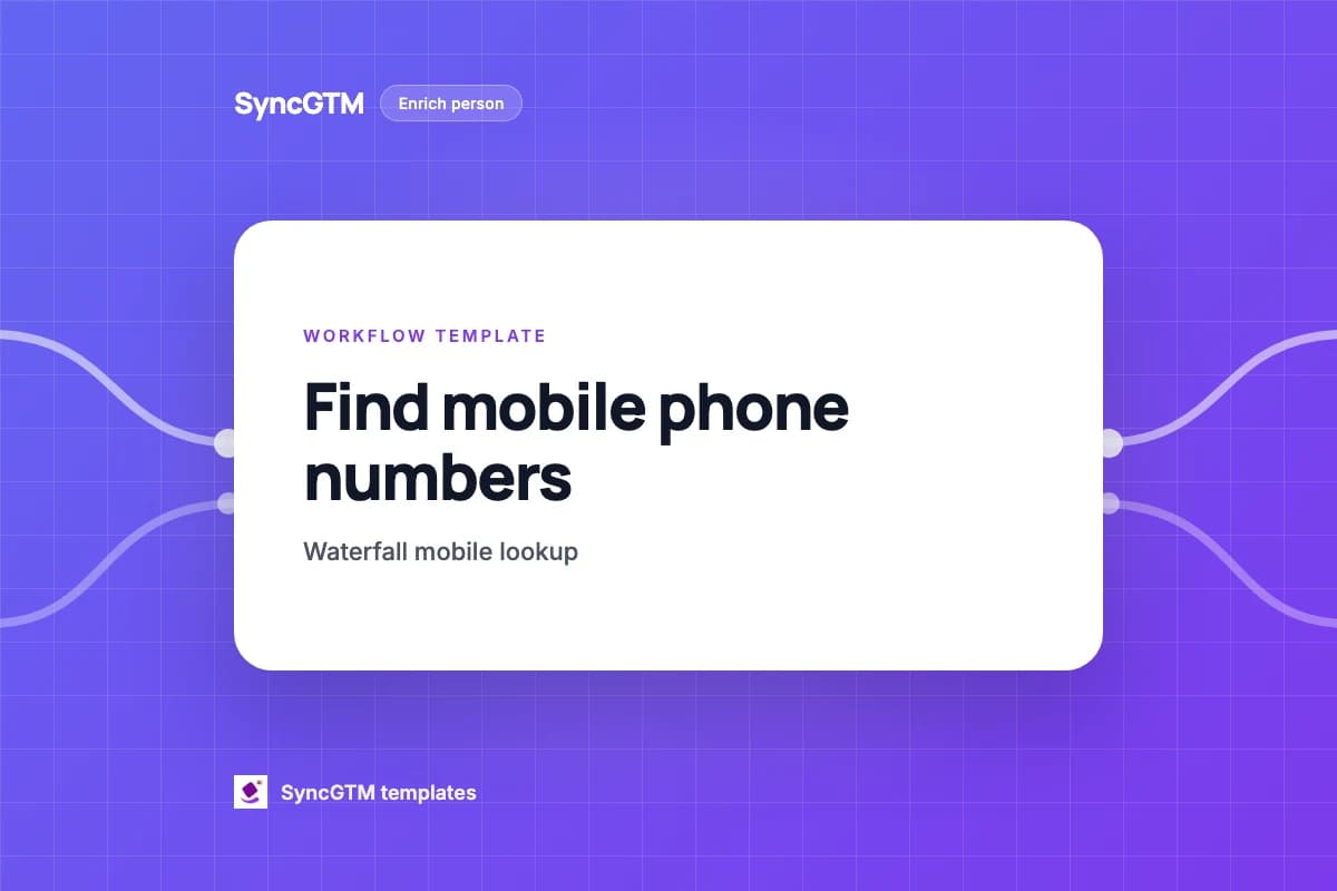 Find mobile phone numbers template preview