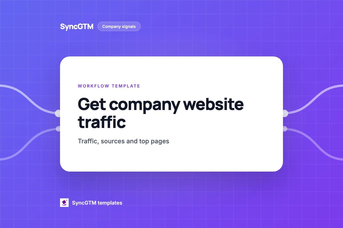 Get company website traffic template preview