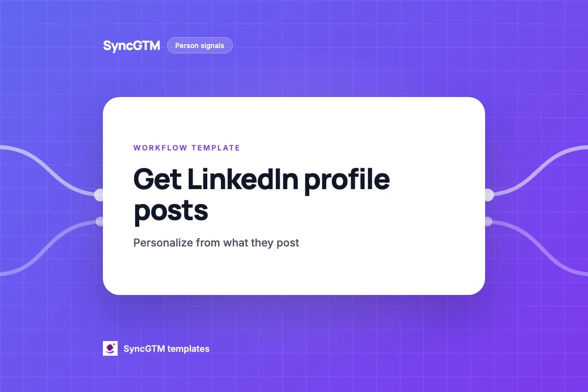 Get LinkedIn profile posts template preview