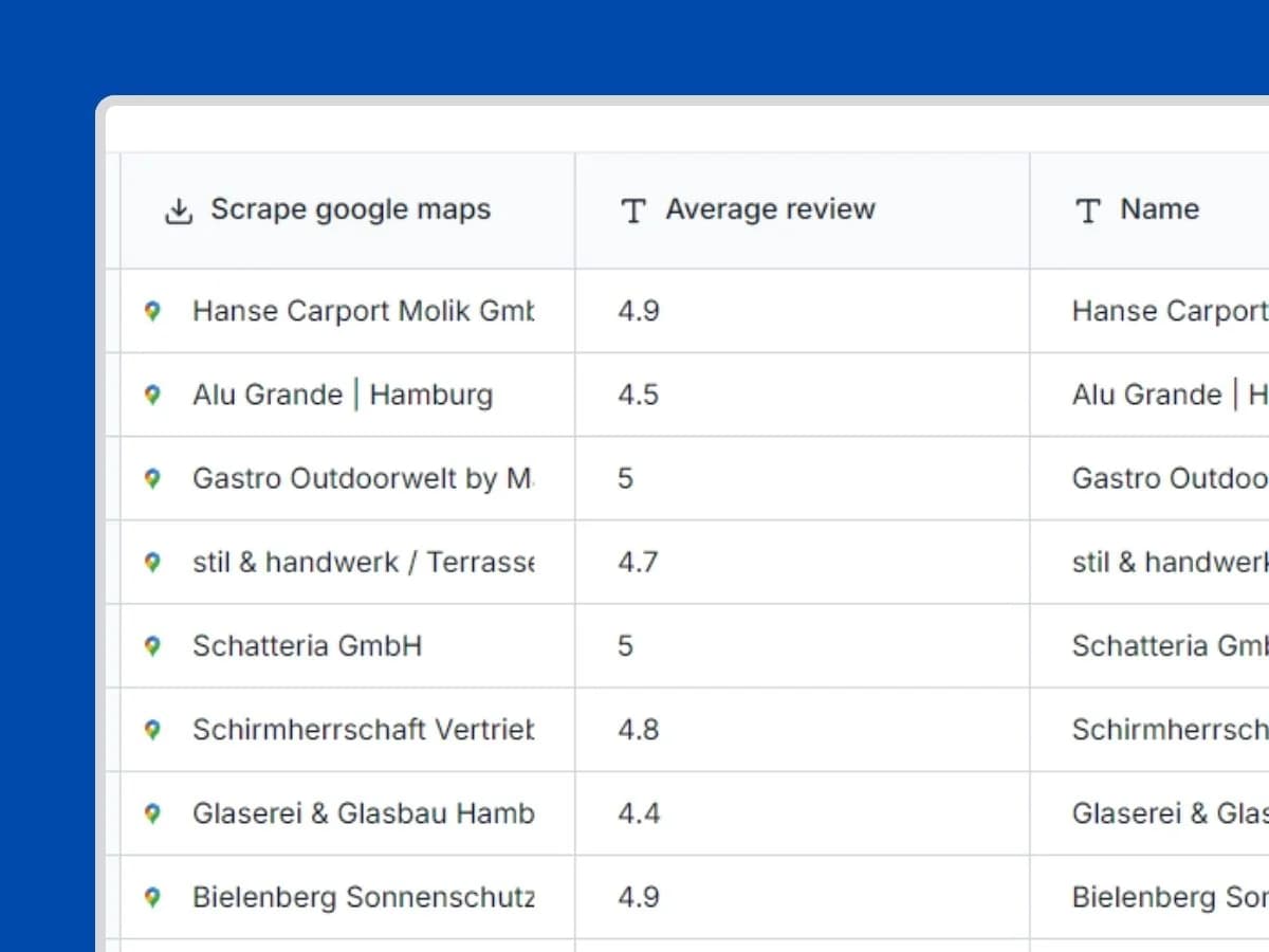 Find local business leads with Google scraper and AI agent logo