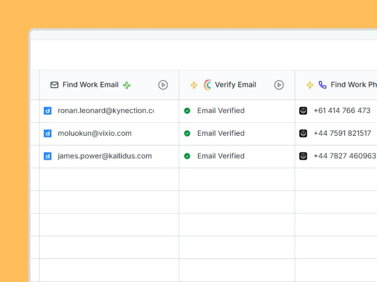 Find emails and phone numbers with Waterfall Enrichment logo