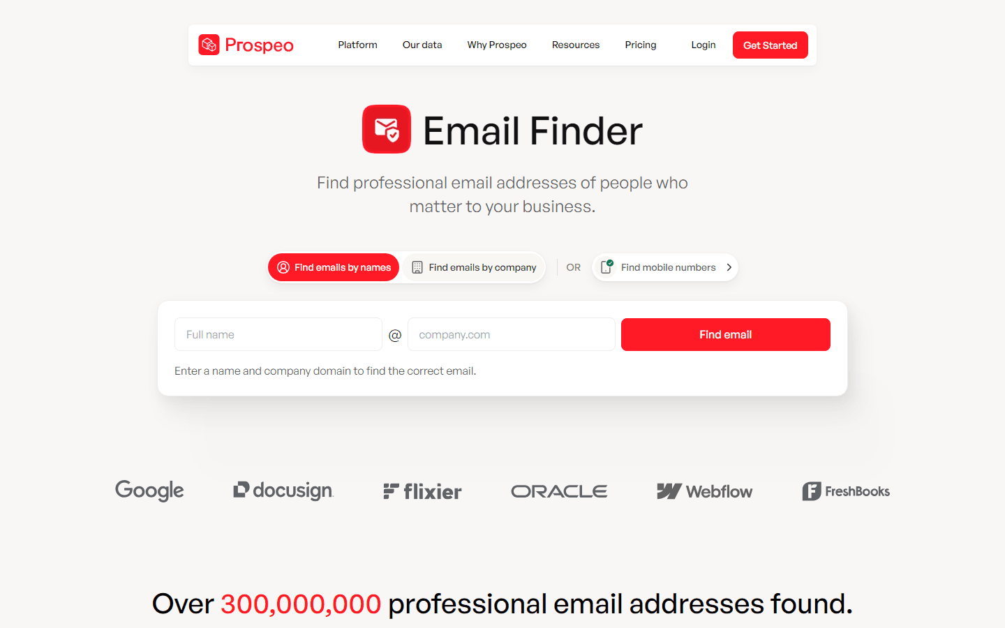Prospeo review 2026 — email finder interface showing lookup results