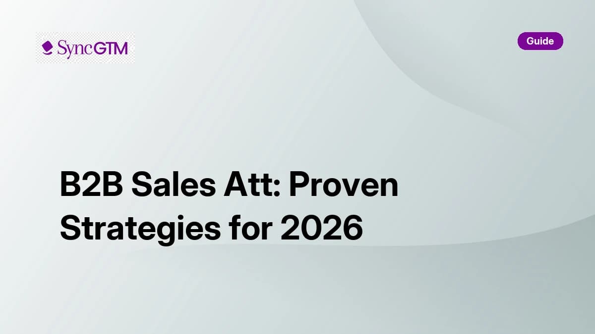 B2B Sales at AT&T — program guide by SyncGTM