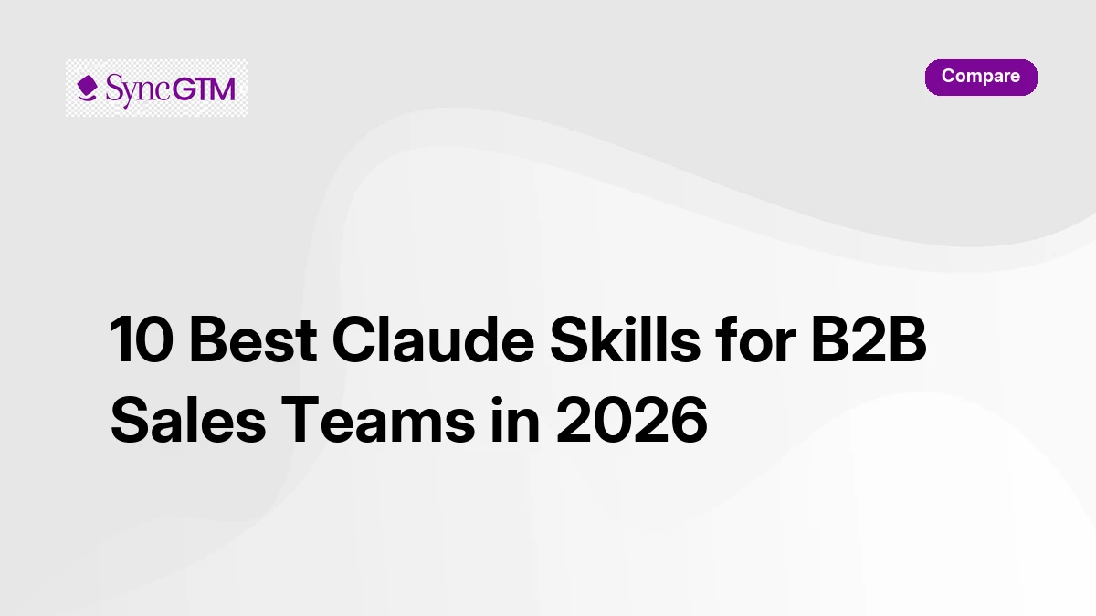 10 Best Claude Skills for B2B Sales Teams in 2026 — ranked by pipeline stage