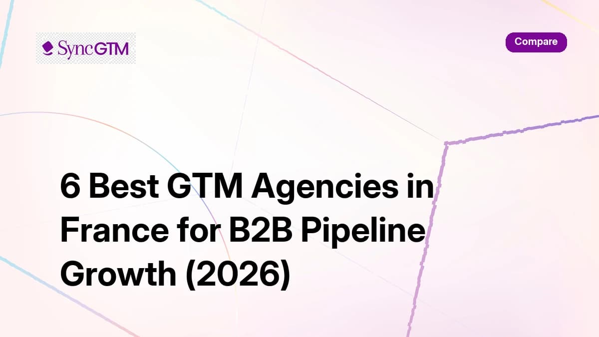 SyncGTM GTM intelligence platform — French B2B data enrichment and intent signals