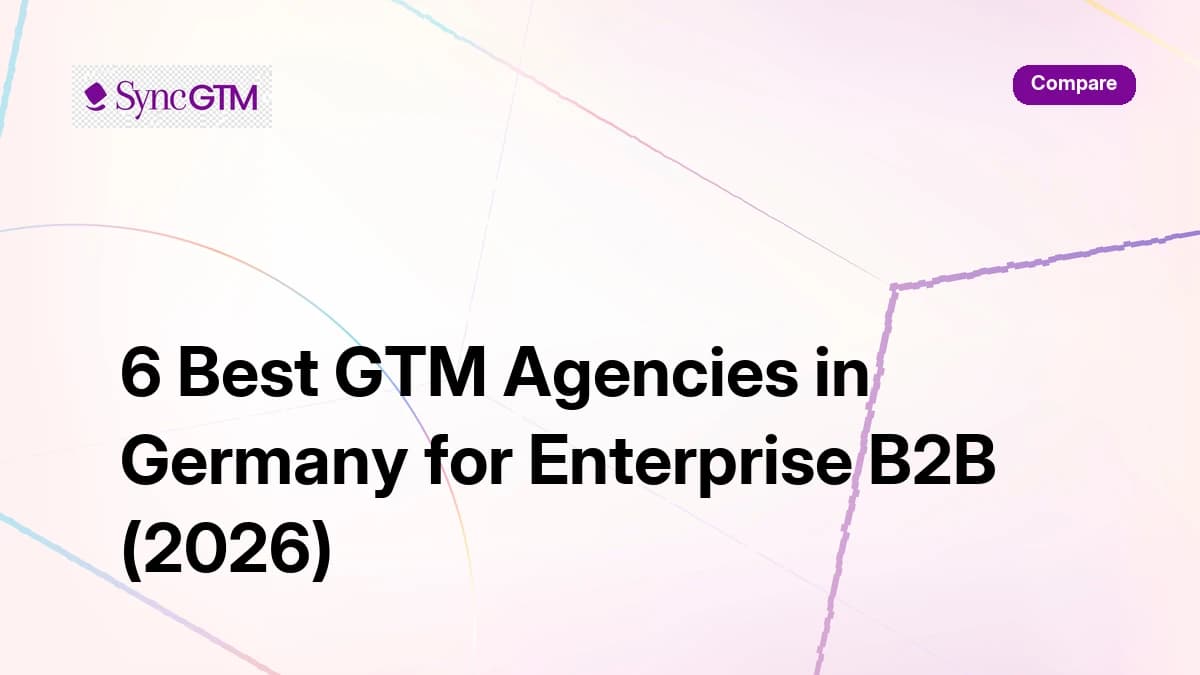 SyncGTM GTM intelligence platform — DACH B2B data enrichment and intent signals