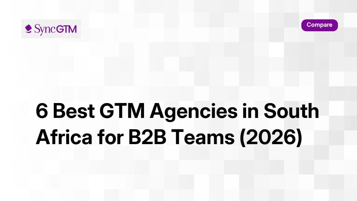 SyncGTM GTM intelligence platform — South Africa B2B enrichment waterfall and real-time intent signals