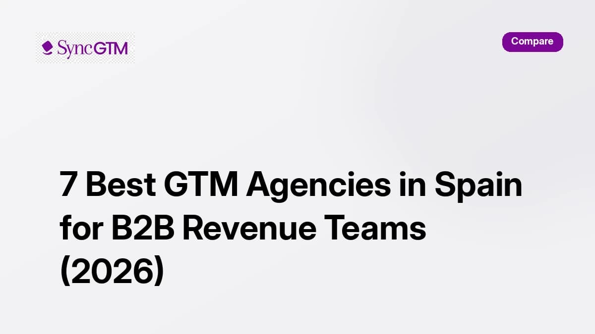 SyncGTM GTM intelligence platform — Spanish B2B outbound enrichment and intent signals