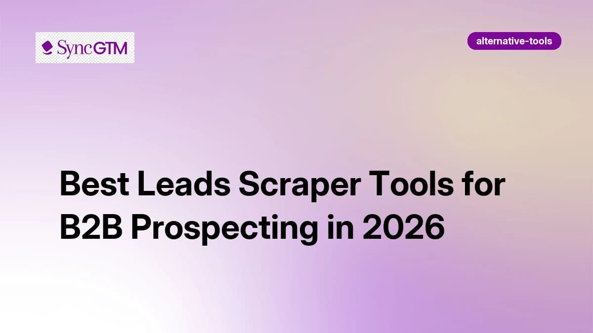 Best Leads Scraper Tools for B2B Prospecting in 2026