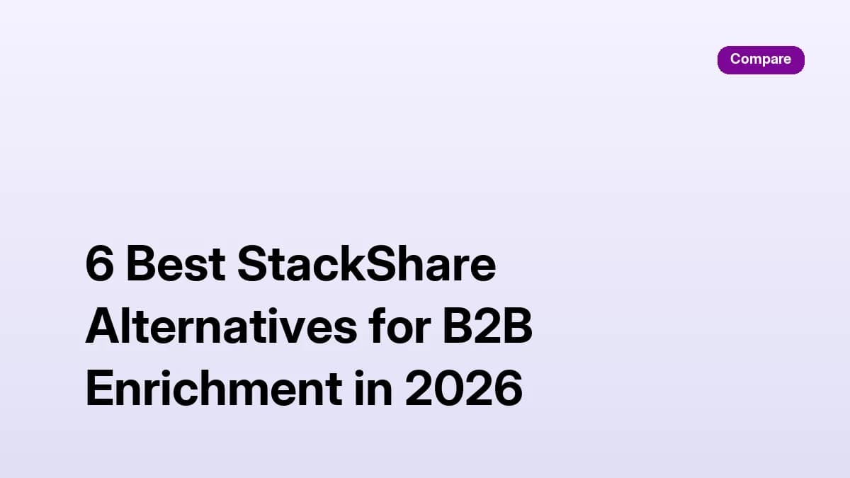 6 Best StackShare Alternatives for B2B Enrichment in 2026