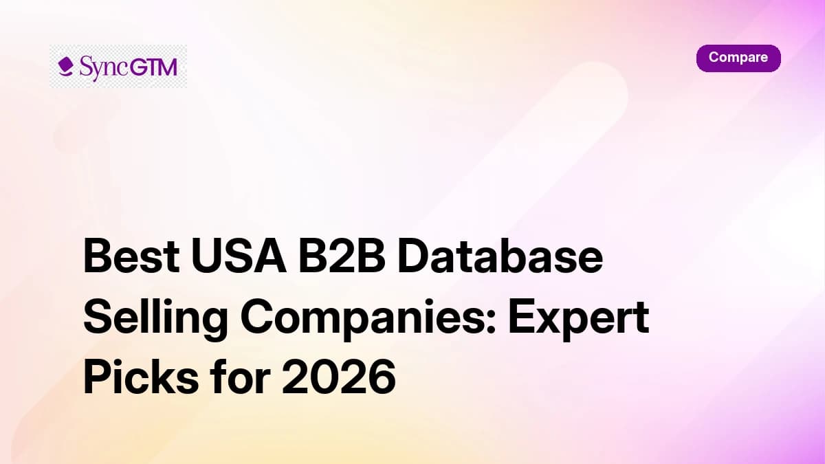SyncGTM waterfall enrichment for USA B2B database — multi-source contact coverage