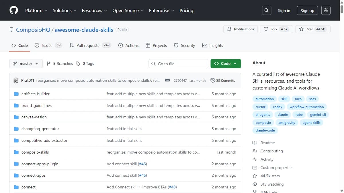 Composio homepage — tool calling and managed OAuth for AI agents across 1,500+ apps, Treg alternative