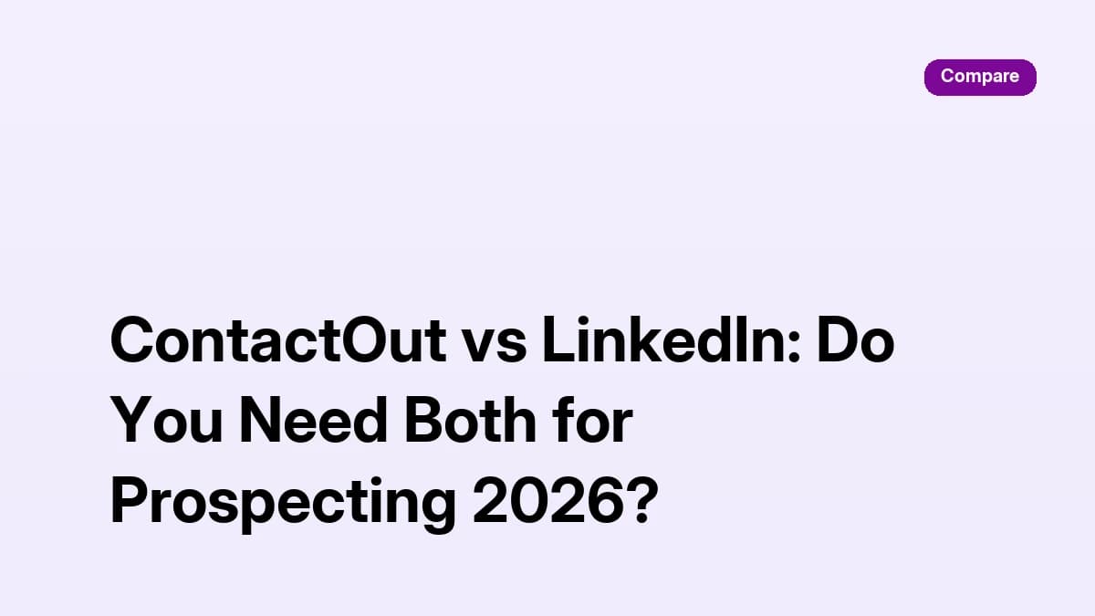 ContactOut vs LinkedIn Sales Navigator prospecting comparison banner 2026
