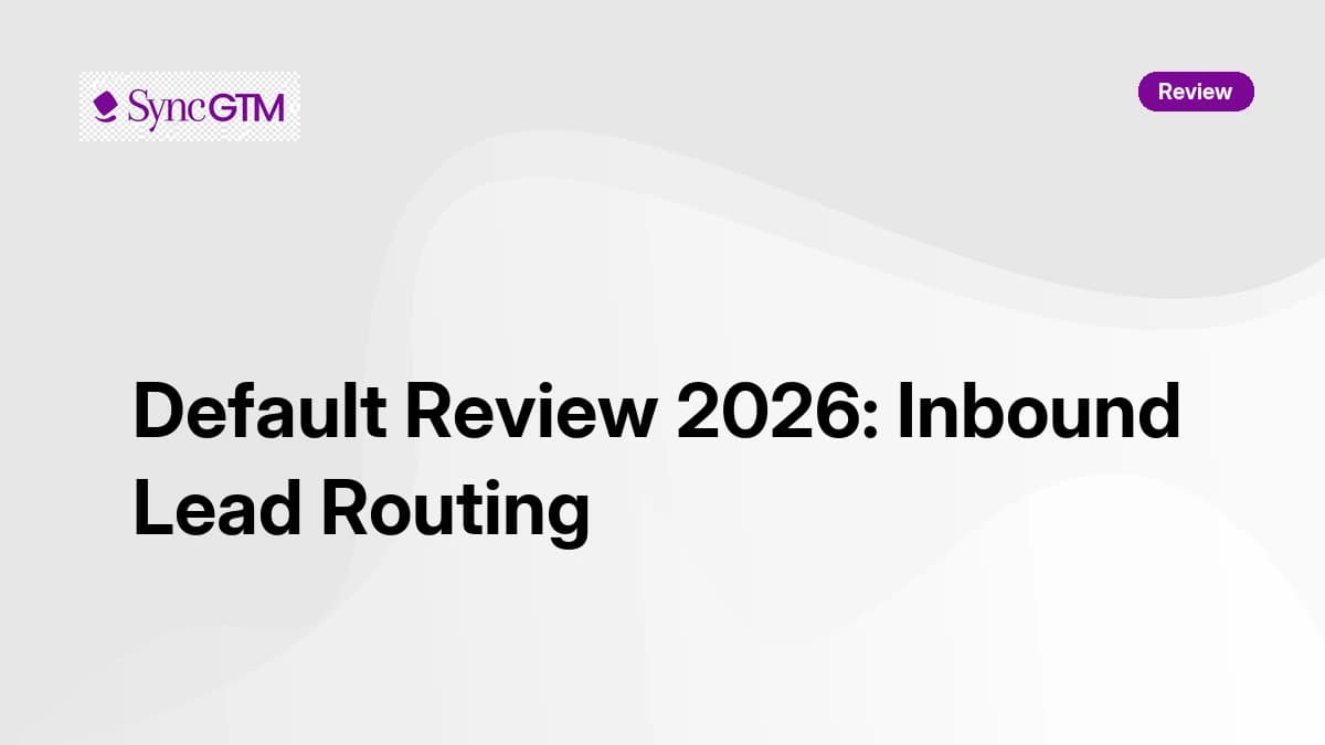 Default Review 2026 — Inbound Lead Routing, Pricing, and Features