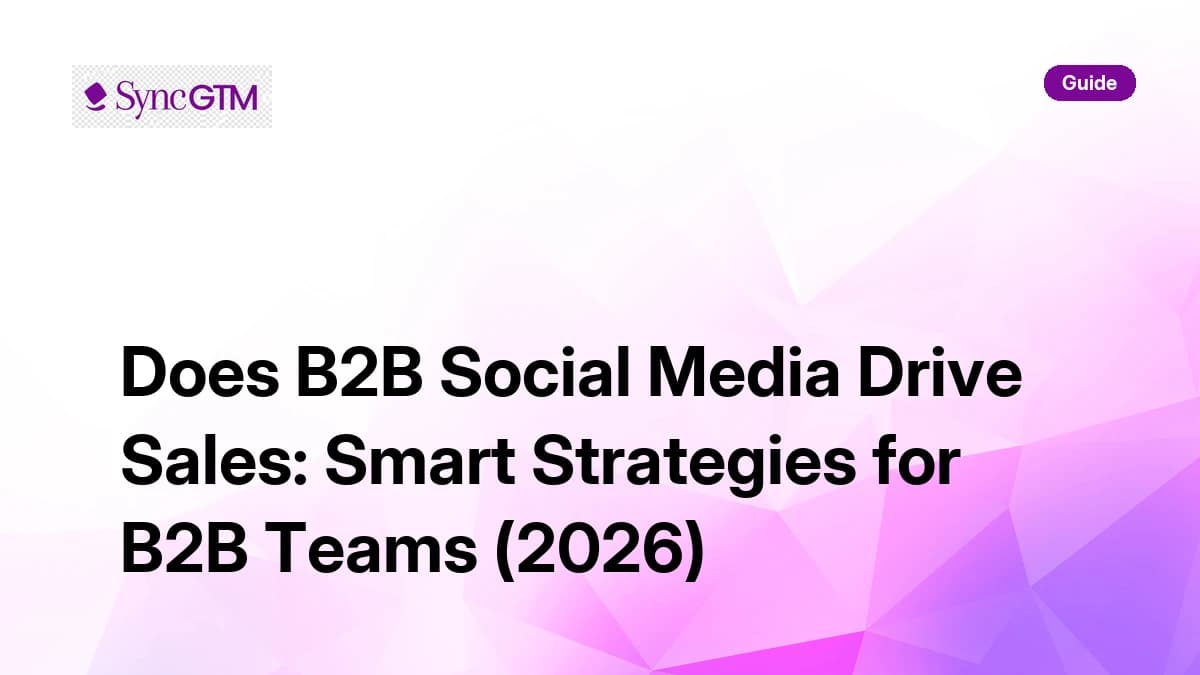 Does B2B social media drive sales — strategy guide for B2B teams